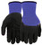 WEST CHESTER 93056/XL Dipped Gloves, Men's, XL, Elastic Knit Wrist Cuff, Nitrile Coating, Polyester Glove, Black/Blue [SKU: ORG4310884]