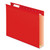 Extra Capacity Reinforced Hanging File Folders with Box Bottom, 2" Capacity, Letter Size, 1/5-Cut Tabs, Red, 25/Box [SKU: PFX4152X2RED]