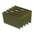 Box Bottom Hanging File Folders, 2" Capacity, Legal Size, 1/5-Cut Tabs, Standard Green, 25/Box [SKU: UNV14152]