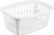 Sterilite 12458012 Laundry Basket, 1.5 bu Capacity, Plastic, White, 1-Compartment [SKU: ORG4386975]