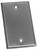 BWF 711-1 Cover, 4-9/16 in L, 2-13/16 in W, Steel, Gray, Powder-Coated [SKU: ORG1718618]
