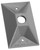 BWF 811-1 Lampholder Cover, 4-1/2 in L, 2-7/8 in W, Rectangular, Metal, Gray [SKU: ORG1718709]