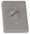 BWF 611-1 Toggle Switch Cover, 4-9/16 in L, 2-13/16 in W, Metal, Gray, Powder-Coated [SKU: ORG1718527]