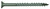 CAMO 0341159 Deck Screw, #9 Thread, 2-1/2 in L, Bugle Head, Star Drive, Type 17 Slash Point, Carbon Steel [SKU: ORG6188502]