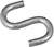 National Hardware N273-417 S-Hook, 40 lb Working Load, 0.177 in Dia Wire, Steel, Zinc [SKU: ORG6280986]