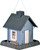 North States 9085 Wild Bird Feeder, Cozy Cottage, 5 lb, Plastic, Blue/Gray, 11-1/2 in H, Pole Mounting [SKU: ORG5049390]