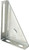National Hardware N104-612 Triangle Bracket, Steel, Galvanized [SKU: ORG6520100]