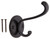 ProSource H-032-10B Coat and Hat Hook, 22 lb, 2-Hook, 1 in Opening, Zinc, Oil-Rubbed Bronze [SKU: ORG8282691]