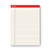 Colored Perforated Ruled Writing Pads, Letter Size Pad (8.5 x 11.75), Wide/Legal Rule, 50 Ivory 8.5 x 11 Sheets, Dozen [SKU: UNV35882]