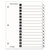 OneStep Printable Table of Contents and Dividers, 15-Tab, 1 to 15, 11 x 8.5, White, White Tabs, 1 Set [SKU: CRD61513]