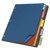 Poly Index Dividers, 5-Tab, 11 x 8.5, Assorted, 4 Sets [SKU: CRD84018]