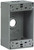 Eaton Wiring Devices 1113-SP Outlet Box, 3 -Outlet, 1 -Gang, Aluminum, Black, Powder-Coated, Wall Mounting [SKU: ORG6910186]