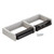 ClassicSeries Toilet Tissue Dispenser for Two Rolls, 12.5 x 4 86 x 1.5, Satin Finish Cast Aluminum [SKU: BOB2740]