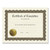 Ready-to-Use Certificates, Completion, 11 x 8.5, Ivory/Brown/Gold Colors with Brown Border, 6/Pack [SKU: COS930400]