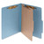 Pressboard Classification Folders, 2" Expansion, 1 Divider, 4 Fasteners, Letter Size, Sky Blue Exterior, 10/Box [SKU: ACC15024]