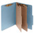 Pressboard Classification Folders, 3" Expansion, 2 Dividers, 6 Fasteners, Letter Size, Sky Blue Exterior, 10/Box [SKU: ACC15026]