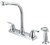 Boston Harbor F8F10036CP Kitchen Faucet, 1.8 gpm, 2-Faucet Handle, 4-Faucet Hole, Metal/Plastic, Chrome Plated [SKU: ORG1842699]