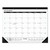 Academic Year Ruled Desk Pad, 21.75 x 17, White Sheets, Black Binding, Black Corners, 16-Month (Sept to Dec): 2023 to 2024 [SKU: AAGSK241600]