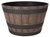 Landscapers Select PT-S022 Planter Barrel, 21 in Dia, Round, Whiskey Barrel Design, High-Density Resin, Satin [SKU: ORG0012245]