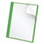 Clear Front Standard Grade Report Cover, Three-Prong Fastener, 0.5" Capacity, 8.5 x 11, Clear/Green, 25/Box [SKU: OXF55807]
