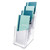4-Compartment DocuHolder, Leaflet Size, 4.88w x 6.13d x 10h, Clear [SKU: DEF77701]