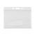 Frosted One-Card Rigid Badge Holders, Horizontal, Frosted 3.68" x 2.75" Holder, 3.38" x 2.13" Insert, 25/Box [SKU: AVT76075]