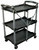 Olympia Tools PACK-N-ROLL Series 85-188 Service Cart, 150 lb, 15 in OAW, 34 in OAH, 26-1/8 in OAD, Aluminum, Black [SKU: ORG1604396]