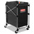 One-Compartment Collapsible X-Cart, Synthetic Fabric, 4.98 cu ft Bin, 20.33" x 24.1" x 34", Black/Silver [SKU: RCP1881749]