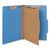 Bright Colored Pressboard Classification Folders, 2" Expansion, 1 Divider, 4 Fasteners, Legal Size, Cobalt Blue, 10/Box [SKU: UNV10211]
