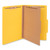 Bright Colored Pressboard Classification Folders, 2" Expansion, 1 Divider, 4 Fasteners, Legal Size, Yellow Exterior, 10/Box [SKU: UNV10214]