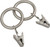 Kenney KN75001 Curtain Clip Ring, Metal, Antique Pewter [SKU: ORG2240695]