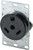 Eaton Cooper Wiring 1263-BOX Power Receptacle, 2 -Pole, 125 V, 30 A, NEMA: NEMA TT-30R, Brown [SKU: ORG6171342]