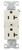 Eaton Wiring Devices BR BR20LA Duplex Receptacle Wallplate, 2 -Pole, 20 A, 125 V, Back, Side Wiring, NEMA: 5-20R [SKU: ORG7211238]