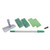 SpeedClean Window Cleaning Kit, Aluminum, 72" Extension Pole, 8" Pad Holder, Silver/Green [SKU: UNGWNK01]
