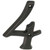 Schlage SC2-3046-716 House Number, Character: 4, 4 in H Character, Bronze Character, Solid Brass [SKU: ORG5163076]