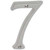 Schlage SC2-3076-619 House Number, Character: 7, 4 in H Character, Nickel Character, Brass [SKU: ORG9342023]