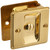 Schlage 991-605 Pocket Door Lock, Left, Right Hand, Brass, 1-3/8 to 1-1/2 in Thick Door [SKU: ORG7225964]