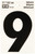 HY-KO RV-50/9 Reflective Sign, Character: 9, 3 in H Character, Black Character, Silver Background, Vinyl [SKU: ORG0200758]