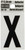 HY-KO RV-15/X Reflective Letter, Character: X, 1 in H Character, Black Character, Silver Background, Vinyl [SKU: ORG6245880]