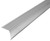 M-D 43309 Fluted Stair Edge, 36 in L, 1.22 in W, Metal, Satin Silver [SKU: ORG3167913]