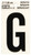 HY-KO RV-25/G Reflective Letter, Character: G, 2 in H Character, Black Character, Silver Background, Vinyl [SKU: ORG6326482]
