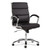 Alera Neratoli Mid-Back Slim Profile Chair, Faux Leather, Supports Up to 275 lb, Black Seat/Back, Chrome Base [SKU: ALENR4219]