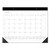 Contemporary Monthly Desk Pad, 22 x 17, White Sheets, Black Binding/Corners,12-Month (Jan to Dec): 2024 [SKU: AAGSK24X00]