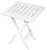 Gracious Living Adirondack 14195-6PDQ Side Table, Resin Table, White Table, Foldable [SKU: ORG8288672]