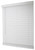 Simple Spaces FWMB-31 Blind, 72 in L, 35 in W, Faux Wood, White [SKU: ORG0469296]