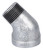 ProSource PPG121-25 Pipe Elbow, 1 in, Male x Female, 45 deg Angle, Steel, SCH 40 Schedule, 300 psi Pressure [SKU: ORG6269054]