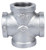 ProSource PPG180-25 Pipe Cross, 1 in, Female, Malleable Iron, 40 Schedule, 300 psi Pressure [SKU: ORG6897938]