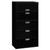 Brigade 600 Series Lateral File, 4 Legal/Letter-Size File Drawers, 1 Roll-Out File Shelf, Black, 36" x 18" x 64.25 [SKU: HON685LP]