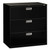 Brigade 600 Series Lateral File, 3 Legal/Letter-Size File Drawers, Black, 42" x 18" x 39.13 [SKU: HON693LP]