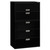 Brigade 600 Series Lateral File, 4 Legal/Letter-Size File Drawers, 1 Roll-Out File Shelf, Black, 42" x 18" x 64.25 [SKU: HON695LP]